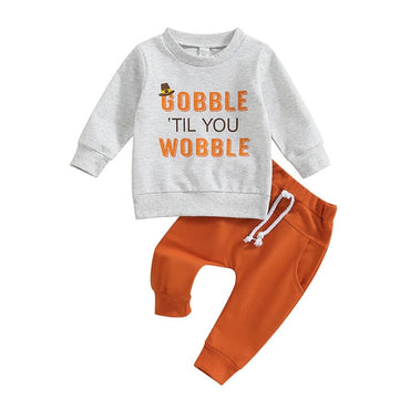 Gobble Solid Pants Baby Set Holiday The Trendy Toddlers 