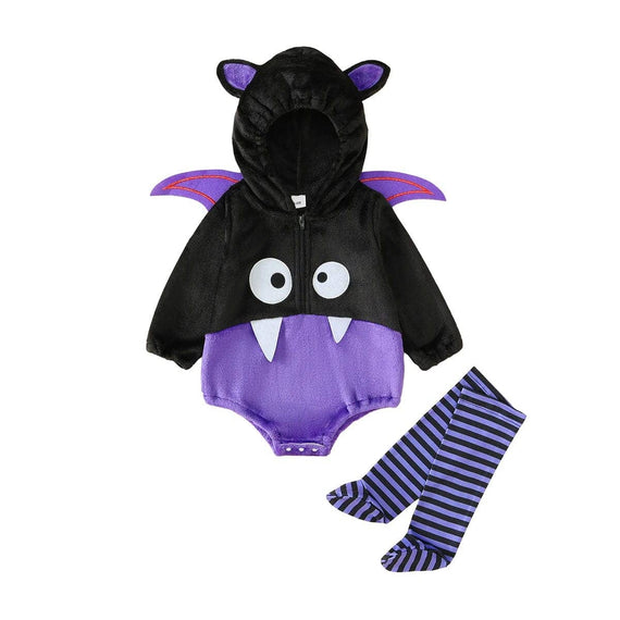 Long Sleeve Halloween Bat Baby Costume
