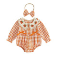 Long Sleeve Vintage Halloween Baby Romper