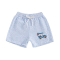 Golf Cart Striped Toddler Shorts
