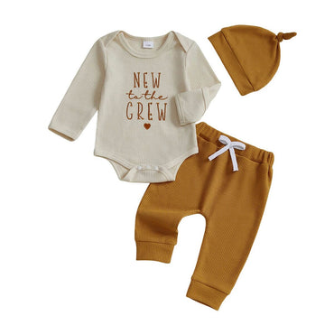 Long Sleeve New To The Crew Baby Set
