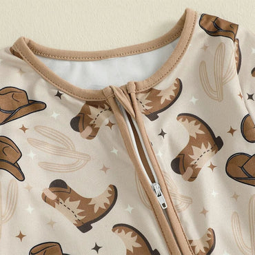 Long Sleeve Western Baby Jumpsuit