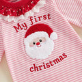 Long Sleeve First Christmas Lace Baby Jumpsuit Jumpsuit The Trendy Toddlers 