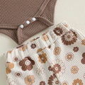 Auntie's Little Bestie Floral Flared Baby Set Sets The Trendy Toddlers 