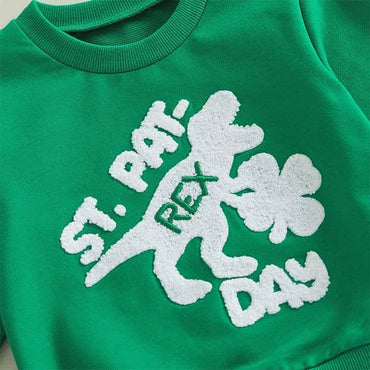 Long Sleeve St. Pat-Rex Day Baby Set