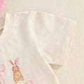 Short Sleeve Bows Bunny Toddler Set