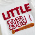Short Sleeve Little Bro Baseball Baby Set