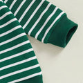 Long Sleeve St. Patrick's Day Striped Baby Set