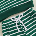 Long Sleeve St. Patrick's Day Striped Baby Set