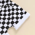 USA Checkered Shorts Baby Set   