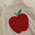 Sleeveless Mushroom Apple Baby Romper