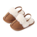 Fluffy Slipper Baby Shoes Brown 1 
