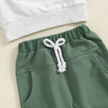 Game Day Solid Green Pants Baby Set   