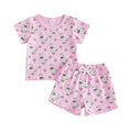 Short Sleeve Floral Goose Baby Set Sets The Trendy Toddlers 