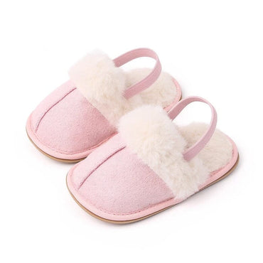 Fluffy Slipper Baby Shoes Pink 1 