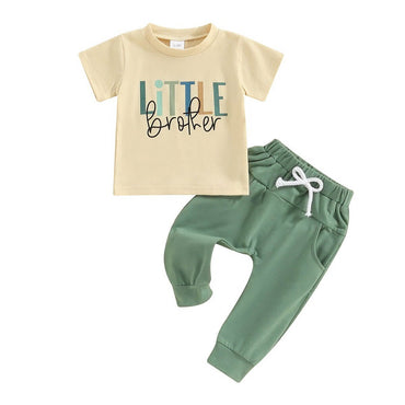 Little Brother Green Pants Baby Set Sets The Trendy Toddlers 