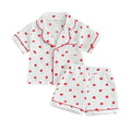 Valentine‘s Day Muslin Toddler Pajamas Set White 9-12 M 