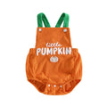 Sleeveless Little Pumpkin Ribbed Baby Romper