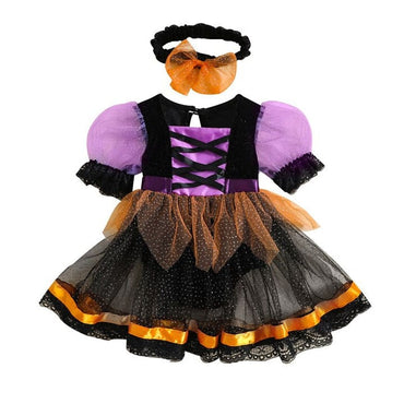 Puff Sleeve Tulle Halloween Baby Dress Dresses The Trendy Toddlers 