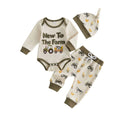 Long Sleeve New To The Farm Waffle Baby Set