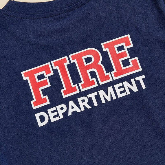 Short Sleeve Fire Department Toddler Set Costume