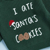 Santa's Cookies Knit Baby Sweater
