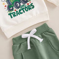 Long Sleeve Tractor Love Baby Set   