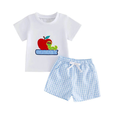 Short Sleeve Apple Caterpillar Toddler Set Sets The Trendy Toddlers 