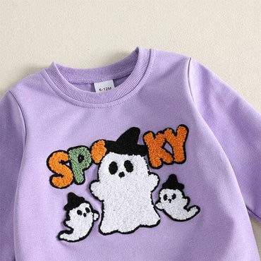 Long Sleeve Spooky Ghost Toddler Set Sets The Trendy Toddlers 