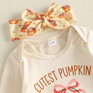 Long Sleeve Cutest Pumpkin Baby Set