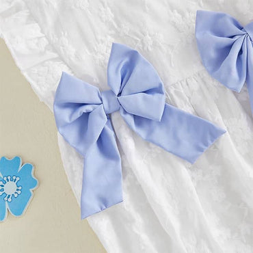 Sleeveless Lace Bows Baby Romper