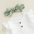 Long Sleeve Flared Daisy Pants Baby Set