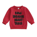 Rule Breaker Heart Taker Toddler Sweatshirt   