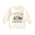 Local Farmers Toddler Sweatshirt Beige 2T 