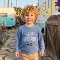 Big Brother Waffle Toddler Sweatshirt sweatshirt The Trendy Toddlers 