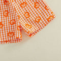 Short Sleeve Checkered Halloween Toddler Set Sets The Trendy Toddlers 