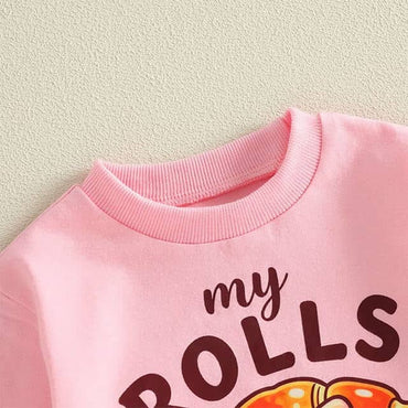 Long Sleeve Homemade Rolls Baby Bodysuit