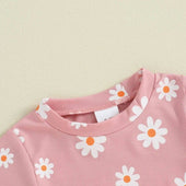 Short Sleeve Daisy Baby Set   