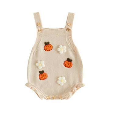 Sleeveless Halloween Knit Baby Romper