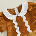 Gingerbread Tulle Toddler Costume Dress   