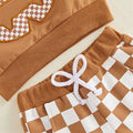Long Sleeve Ghost Face Checkered Toddler Set Sets The Trendy Toddlers 