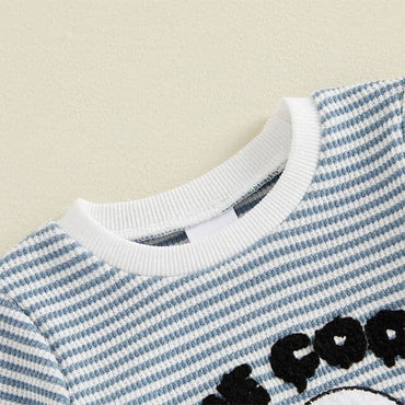 One Cool Ghoul Striped Baby Jumpsuit Jumpsuit The Trendy Toddlers 