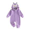 Long Sleeve Hooded Halloween Baby Costume Purple 0-3 M