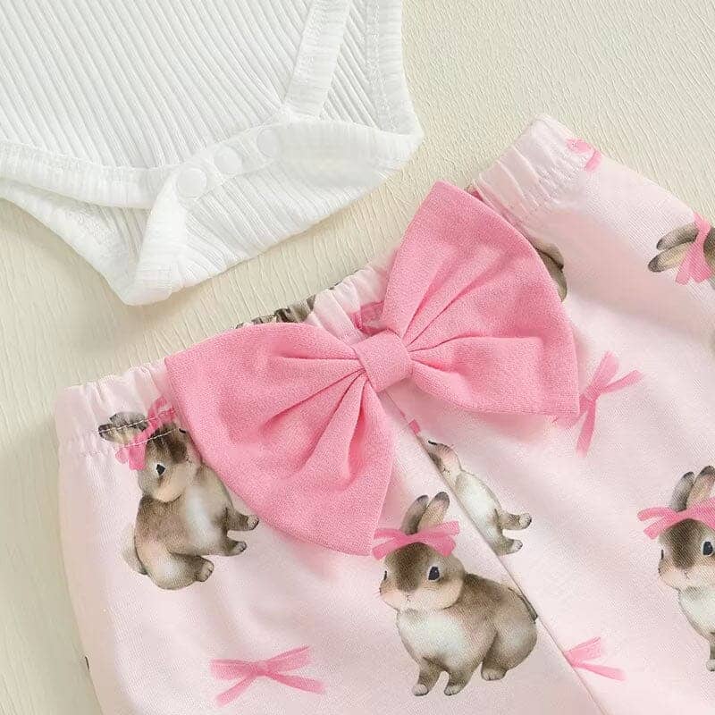 Red Bunny Love Baby Winter Tracksuit – Soft Two-Piece Set