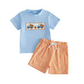 Short Sleeve Pumpkin Harvest Toddler Set