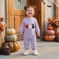 Long Sleeve Halloween Striped Baby Jumpsuit