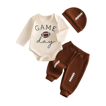 Long Sleeve Game Day Football Baby Set Sets The Trendy Toddlers 