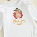 Long Sleeve Thanksgiving Happy Baby Set