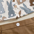 Short Sleeve Easter Bunny Gentleman Toddler Set