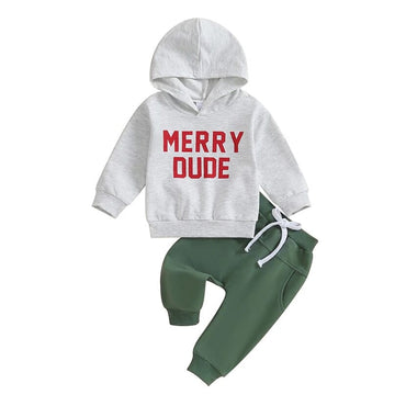 Merry Dude Hooded Baby Set   